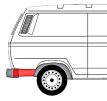 VW T3 Anschlussblech D-Säule rechts unten