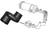 VW T3 Saugkrümmer zwischen Turbolader und Luftfilter JX