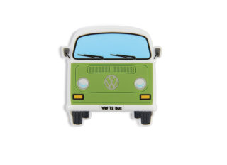 VW T2 Bus Rubber Magnet Gr&uuml;n