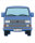 VW T3 Bus Rubber Magnet Blau