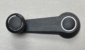 VW T3 Fensterkurbel Chromring schwarz