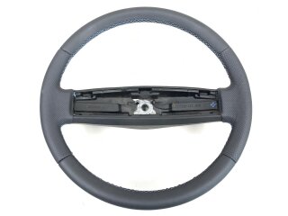 VW T3 Bluestar Lenkrad Glatt/Perforiert Naht Hellblau 42cm
