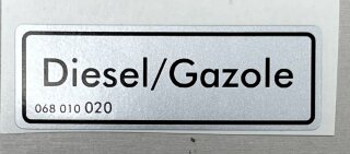 Aufkleber "Diesel/Gasole"