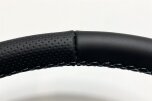 VW T3 Lenkrad Glatt/Perforiert schwarz Naht Hellblau 46cm