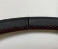 VW T3 Lenkrad Glatt/Perforiert schwarz Naht Rot 46cm