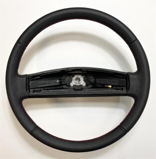 VW T3 Redstar LLE Lenkrad Glatt / Perforiert Naht Rot 42cm