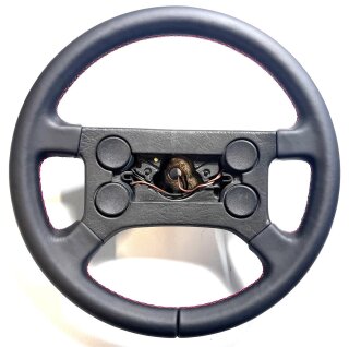 VW Golf 2 GTI Lenkrad Glatt Naht Rot 38cm