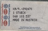 VW T3 Abdeckblech Motor / Getriebe NOS