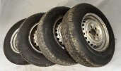 VW T3 4 X Winterräder Stahlfelgen 5,5x14 185 R14 C